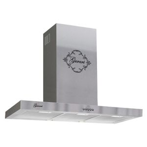 Hotte Aspirante Murale Gurari GCH C 147 IS 120 N - 120 Cm, Acier Inoxydable, 1000 M³/h | 3 Niveaux De Puissance, éclairage LED, Filtre à Graisse Lavable | Classe énergétique B