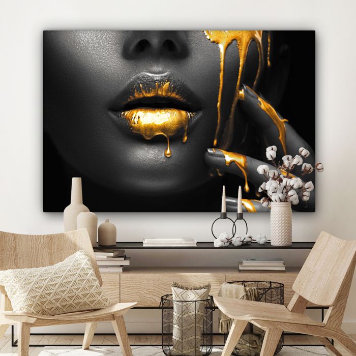 MuchoWow Impressions Sur Toile 30x40 Cm - Fusée Lune Noir Fumée Feu - Décoration Murale Rétro