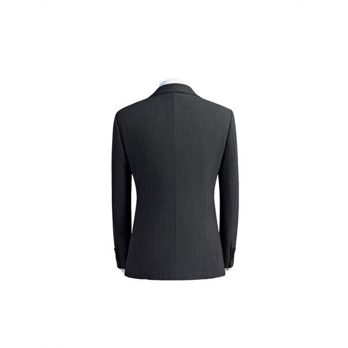 Costume Romario 5 Pièces – Noir Classique – Veste, Gilet, Pantalon, Chemise, Cravate – Mariage Et Cérémonie – 3-6 Mois à 14 Ans