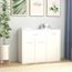 Buffet Bas Contemporain Buffet De Cuisine Blanc 88x30x70 Cm