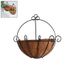 Panier Suspendu Fibre Coco Pot De Fleurs Suspendu En Fer Forge Style Nordique Demi Rond Panier De Noix De Coco Pour Jardin Decor A La Maison Achat Vente Jardiniere Bac A Fleur Pot De