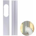 Kit de plaque de fenêtre réglable pour climatiseur mobile - Hauteur 55-110 cm, ouverture 7,520 cm, 2 pièces