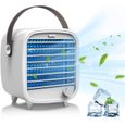 climatiseur mobile Joycabin Climatiseur portable avec 2 bacs &agrave; gla&ccedil;ons Lumi&egrave;re d'ambiance LED USB Ventilate71