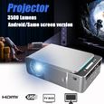 T6 Mini Vidéoprojecteur LCD 1280P HD 3500Lumens bluetooth WIFI USB HDMI VGA 1 + 16G Android Version-0