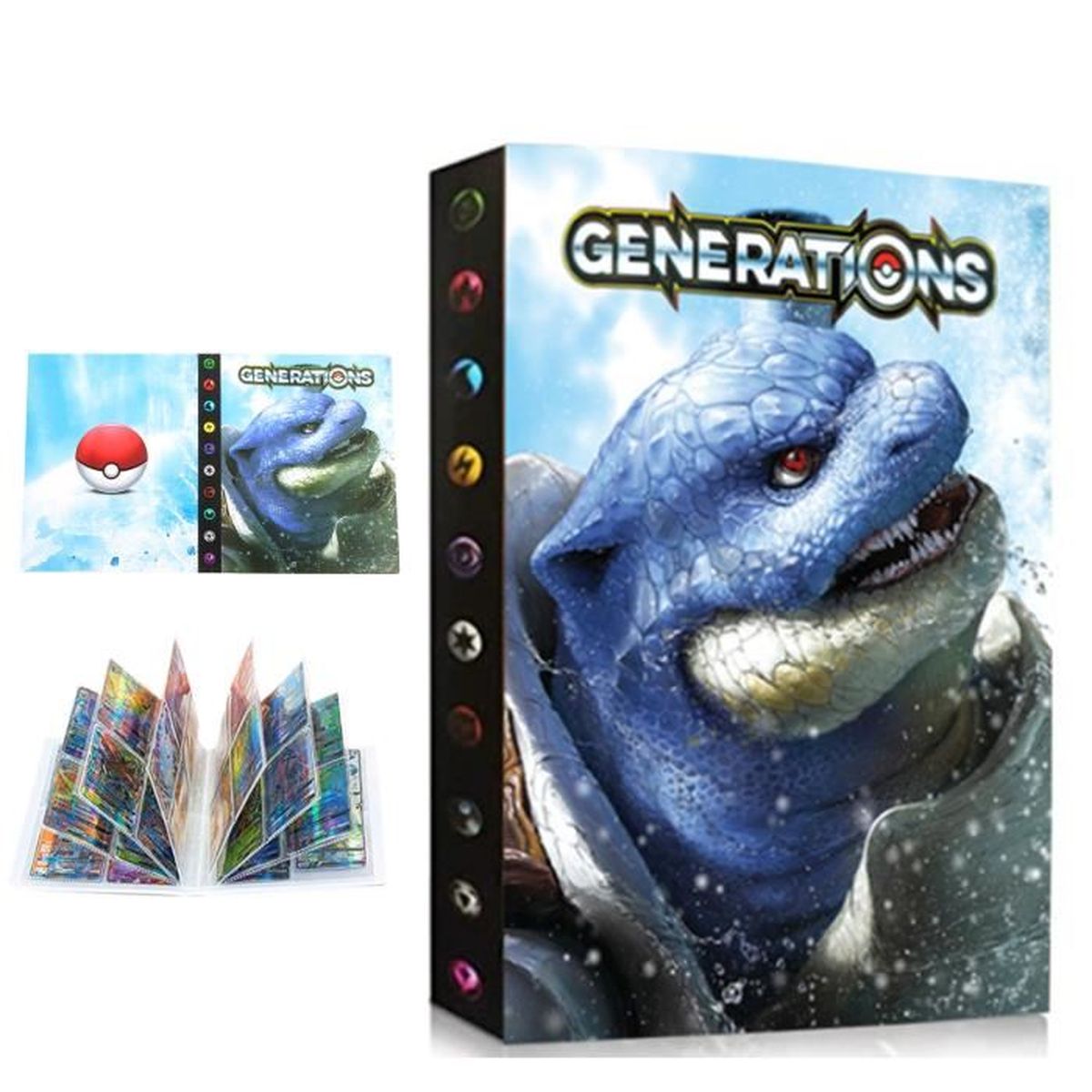 Classeur Pour Cartes à Collectionner - 30 Pages (240 Cartes) - Poches Transparentes - Format Compact