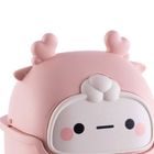 OKUMGGYJ Petite poubelle de bureau mignonne – Design à rabat – Forme de cerf rose
