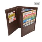 LOLUNA Grand Portefeuille cuir Marron