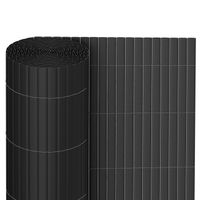 Canisse en PVC double face occultant LOSPITCH - Gris 120 x 400 - Clôture, barrière