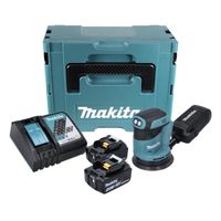 Makita DBO 180 RTJ 18 V Ponceuse excentrique sans fil + 2x Batteries 5.0Ah + Chargeur + Makpac