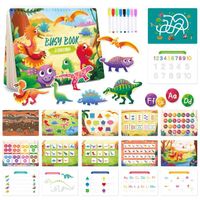 Jouets de Montessori en forme de dinosaure, jouets d'apprentissage pour tout-petits de 3, 4 et 5 ans