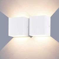 6W 2pcs Applique Murale LED Intérieur Lampe Murale Moderne en Aluminium Blanc Chaud Eclairage Décoration Lumière pour Chambre à ,688