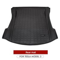 Décoration Véhicule,Heenvn Model3 tapis de rangement de coffre arrière de voiture pour Tesla modèle 3 tapis de - Type rear mat