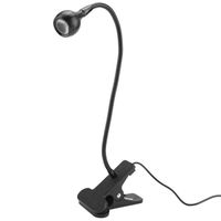 Lampe de bureau à LED avec lampe de bureau mini-lampe de nuit avec pince pour étude, noir, blanc Mothinseeto