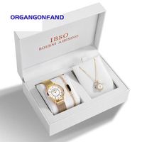 Ensemble de bijoux de boîte-cadeau de montre pour femme - Nouvelle montre pour de haute qualité-Bracelet -Collier de Perles