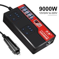 9000W 12V/24V-220V - Onduleur-4 interfaces USB -pour voiture