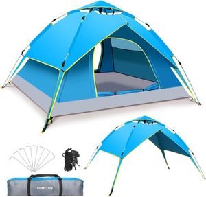 TENTE DE CAMPING Tente De Camping Tente Pop-Up Pour 3 4 Personnes T