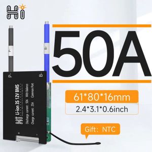 SONDE DE TEMPERATURE 50A NTC Li-ion 7S 24V BMS-HIBMS Capteur de tempéra