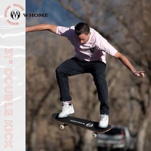 SKATEBOARD - LONGBOARD WHOME Pro Skateboard Complet pour Adulte/Enfant Fi