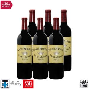 VIN ROUGE Clos du Marquis Rouge 2017 - Lot de 6x75cl - Vin R
