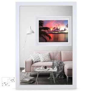 Cadre Photo En Bois Bronze Avec Verre - 24 X 19 Cm (style Vintage)