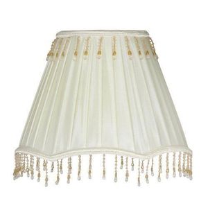 Oaks Lighting Abat-jour festonn/é imitation soie Sable 30,5 cm