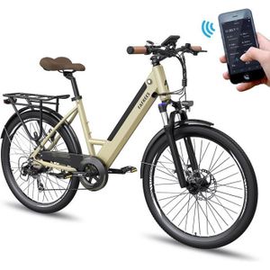 VÉLO ASSISTANCE ÉLEC Fafrees F26 Pro, Vélo Electrique Adulte 250W 36V 10Ah 25km/h E-bike Homme Femme Support Mobile APP - Or