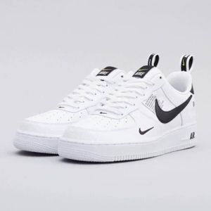 BASKET Air-Forcex 1 07 lv8 Low Utility White Black Homme 
