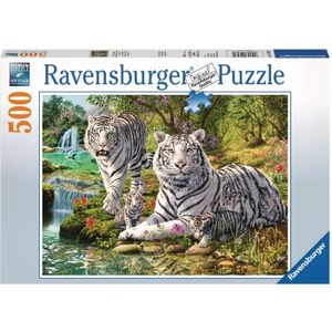 PUZZLE Puzzle 500 pièces Ravensburger - Famille de tigres