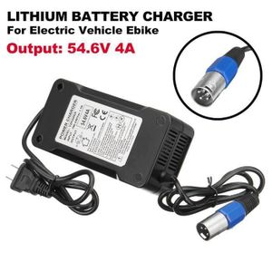 Chargeur de Recharge Trottinette Batterie Li-ION 48 V 54,6 V 3 A pour  boîtier électrique Scooter au Lithium Ebike 13S Batteries Connecteur XLRM