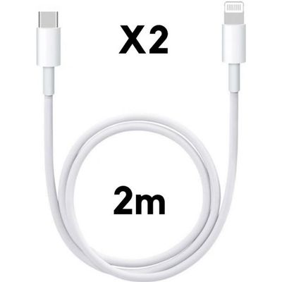 Manuscrito mientras transatlántico LOT 2 Cable USB-C Lightning 2m pour iPhone 14-14 PLUS-14 PRO-14 PRO  MAX-13-13 MINI-13 PRO-13 PRO MAX-12-12 PRO-11 PRO-SE Phonillico® -  Cdiscount Téléphonie