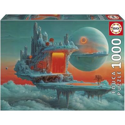 KAHEIGN Tapis de Puzzle Portatif, 1000/1500/2000 Pièces, Tableau Enroulable, Coussin en Feutre de Rangement Pliable Avec 4 Plateaux, 3 Sangles, Tube Gonflable et Pompe