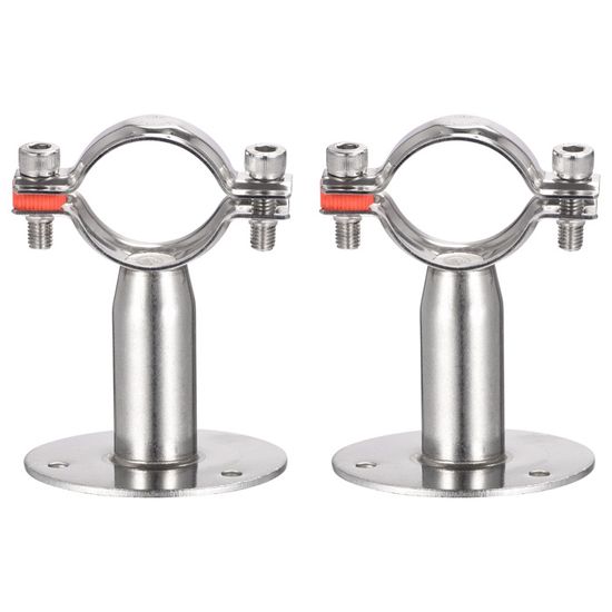 Support Réglable Pour Tuyaux 25-28 Mm - Acier Inoxydable 304 - Fixation Mur/Plafond - 1