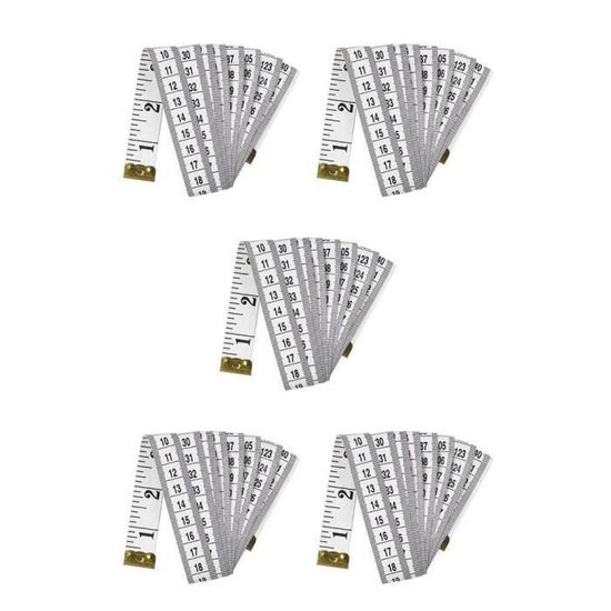 Mètre Ruban Souple 150 Cm - Double échelle Cm/pouces - Pour Couture, Tailleur, Bricolage - Vinyle Résistant