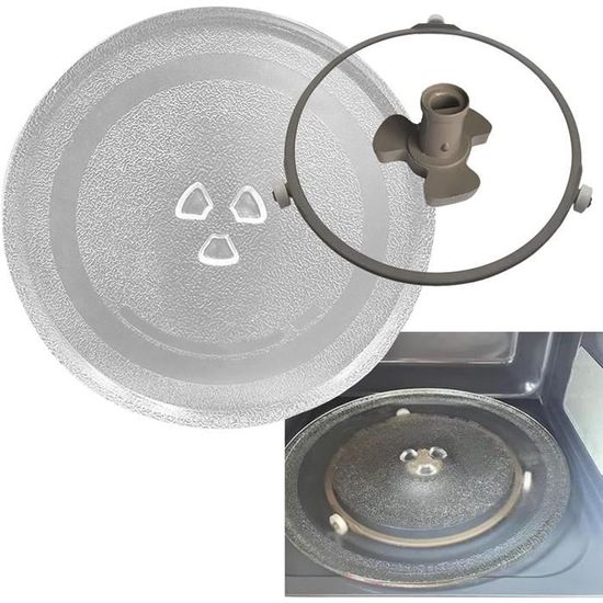 PLAQUE DE FOUR Assiette Micro-ondes Remplacement Du Plateau Un Verre