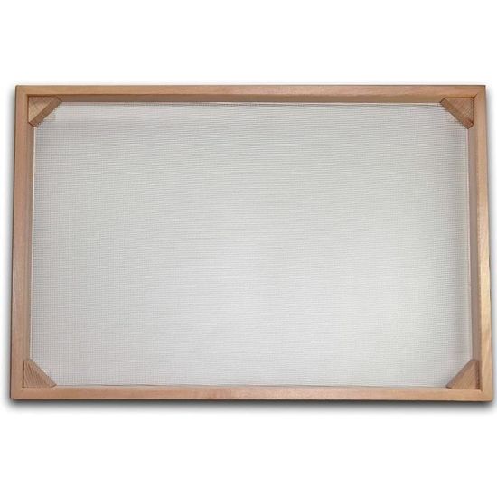 Séchoir à Pâtes En Bois 50x60cm - ELETTRO CENTER - Empilable - Filet Maillé