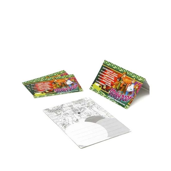 Cartes Invitation Scooby Doo 15x10 Cm Cdiscount Beaux Arts Et Loisirs Creatifs