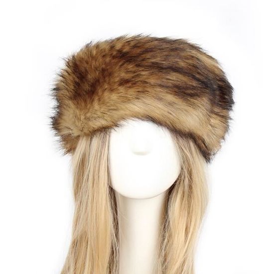 Bonnet Femme Fausse Fourrure épais - Thermique Pour Ski Et Extérieur - Taille Unique Multicolore