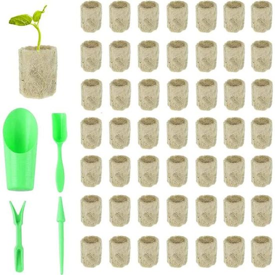 50 Pcs,Bouchons En Laine De Roche,Hydroponique Grow Cubes Base,Roche ...