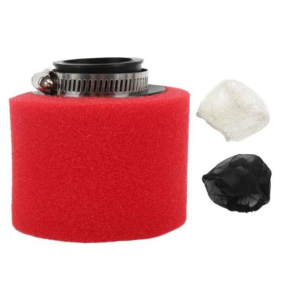 Filtre à Air Cône 58 Mm Jaune Pour Moteur 2 Temps - VTT, Moto, Scooter, Cyclomoteur 49cc à 80cc