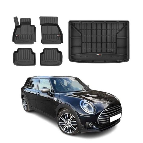 Kit Tapis De Sol Et Coffre Pour Audi Q5 (2008-2017) - TPE Noir 3D - Protection Haute Bordure - Imperméable - 1