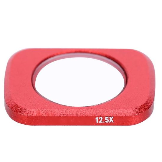 Filtre étanche Anti-buée Pour DJI Osmo Action 5 Pro/4 – Profondeur 10m – Alliage Aluminium – Couleur Rouge Clair