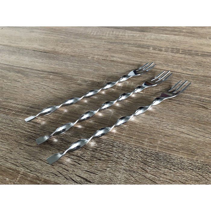 Fourchette spaghetti - Lot de 3 - Astuceo Argent