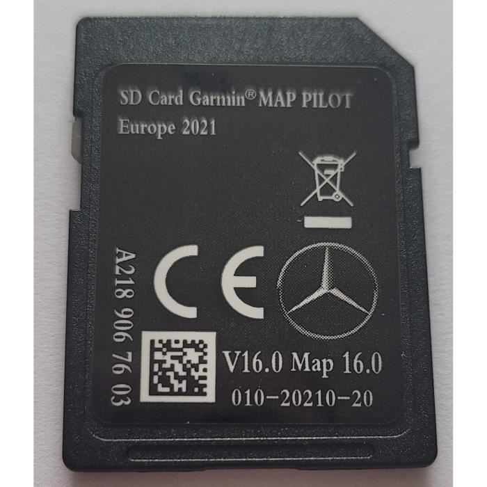 Carte SD GPS MERCEDES GARMIN MAP PILOT Europe 2021 - STAR2 - v16 - A2139067603