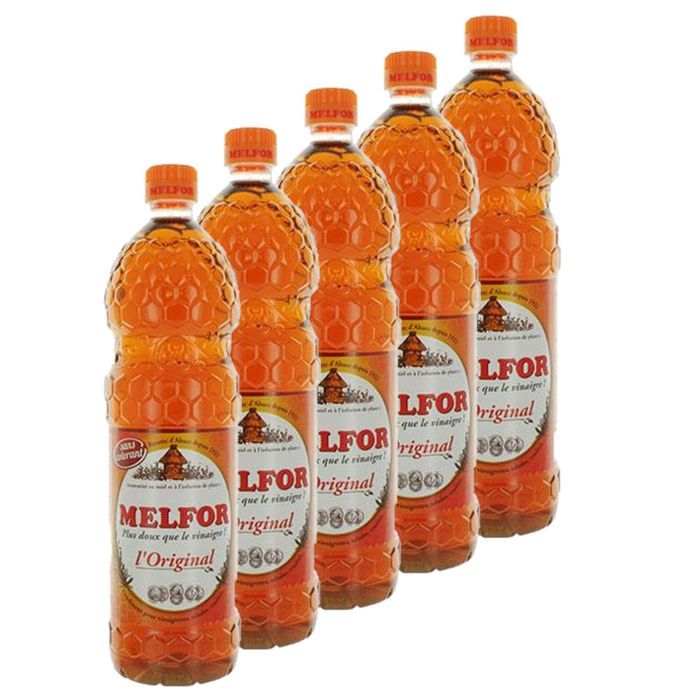 Melfor - Lot 5x Vinaigre l'Original - Bouteille 1L