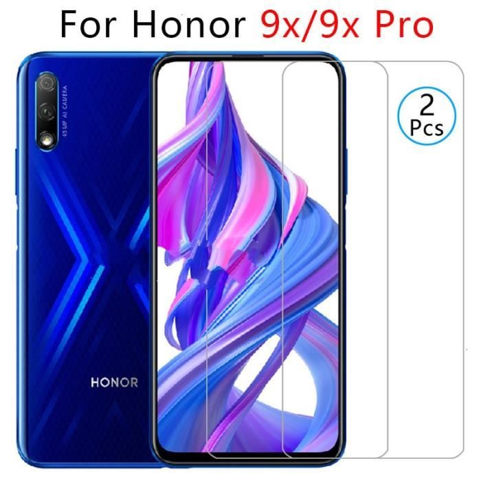 Verre protecteur sur honor 9x pro verre trempé protecteur d'écran pour huawei honer 9x9x9xpro x9 honor9x film de tél - WUSGHMA18194