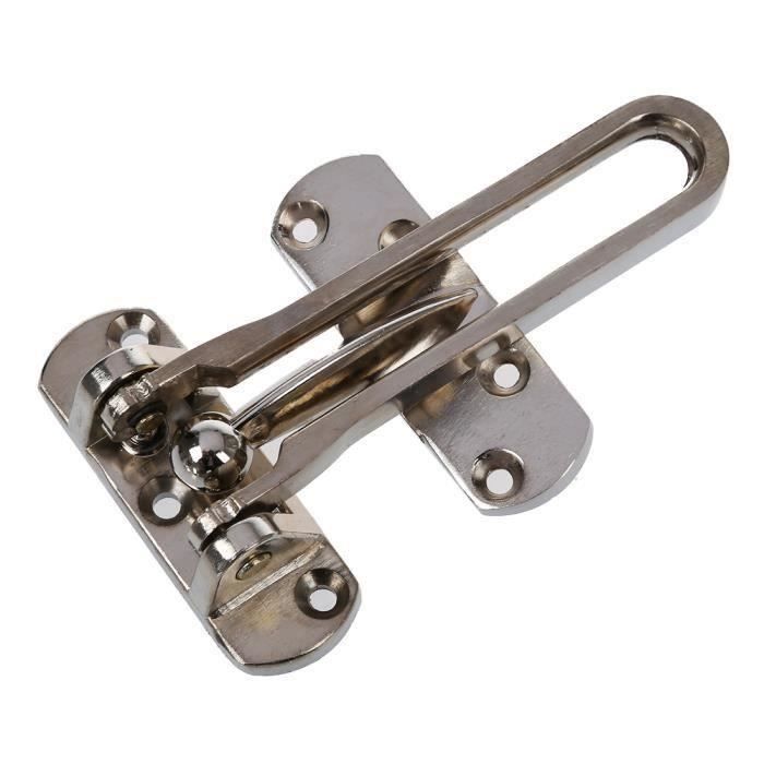 Entrebailleur de Securite en Alliage Porte Verrou Crochet Sans Chaine WYK40507