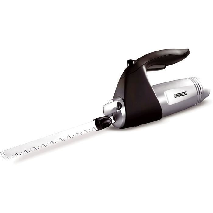 Couteau électrique Princess 492952 – Poignée ergonomique – Deux couteaux