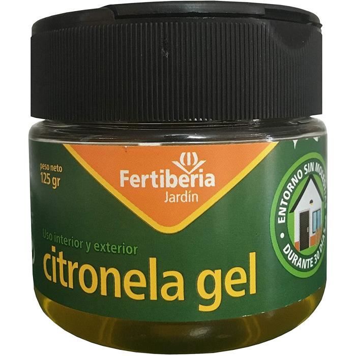 Fertiberia Répulsif Moustiques Citronnelle Gel 125 Gr