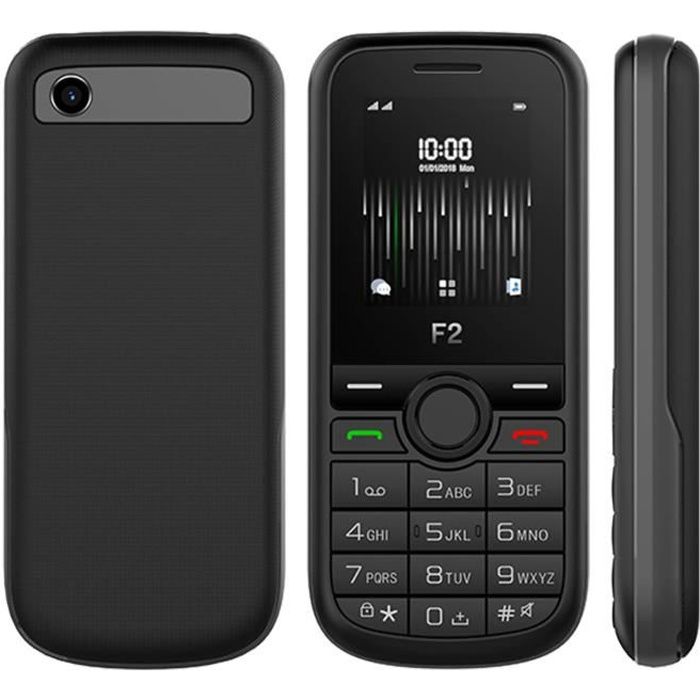 Pack Prépayé SFR Téléphone Sélection F2 Clavier Touches + Carte SIM - Noir