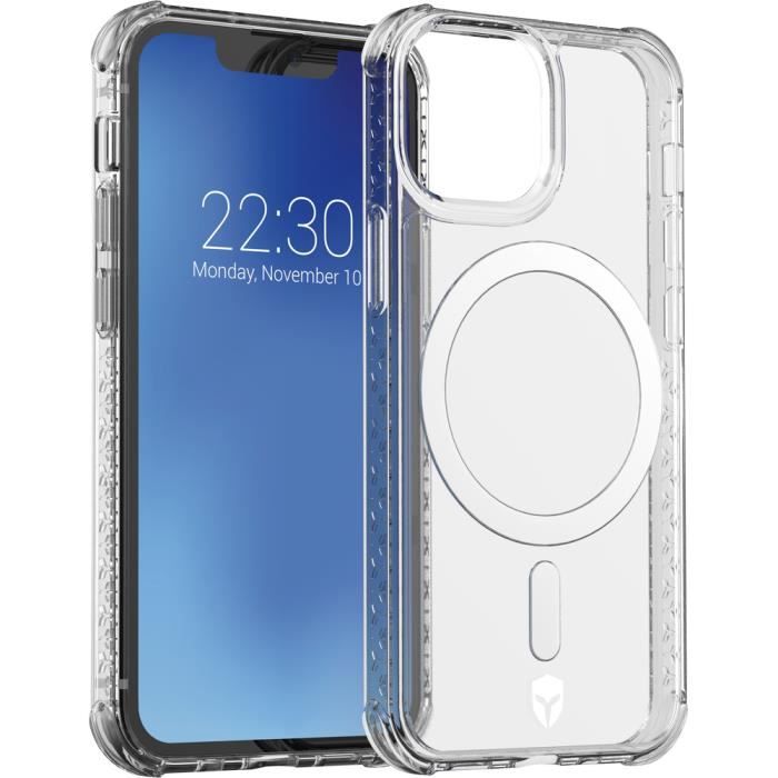 Coque Renforcée Apple iPhone 13 mini AIR Compatible MagSafe Garantie à vie Transparente Force Case